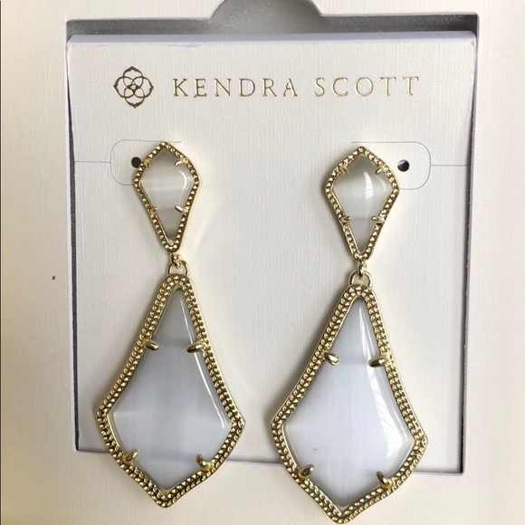 Kendra Scott Jewelry - Kendra Scott Slate Gold Alexa Drop Earrings